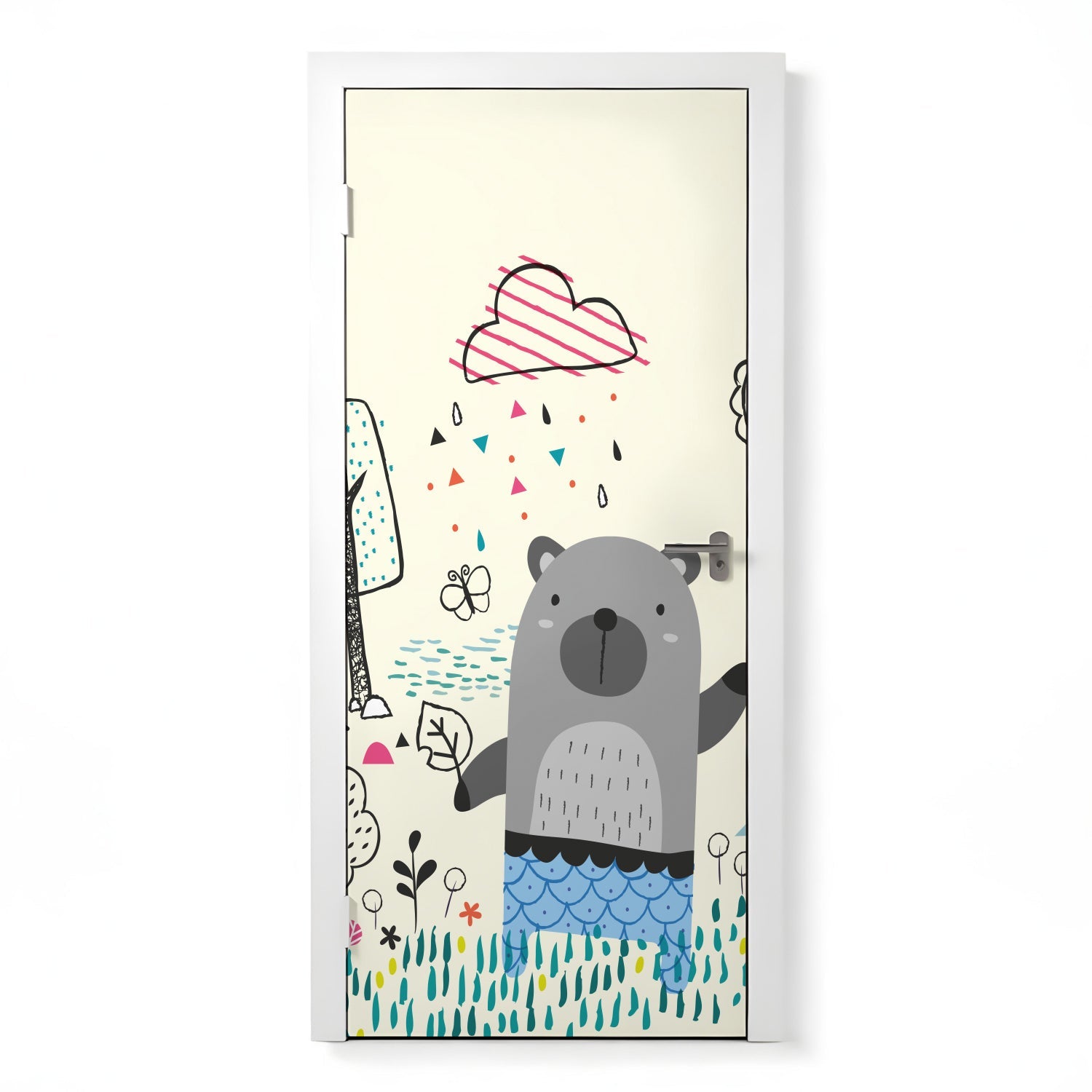 Türposter Kinderzimmer Selbstklebend