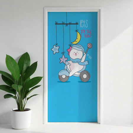 Türposter Kinderzimmer Selbstklebend