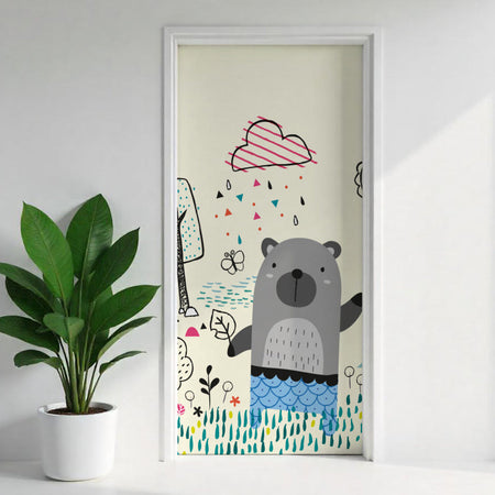Türposter Kinderzimmer Selbstklebend