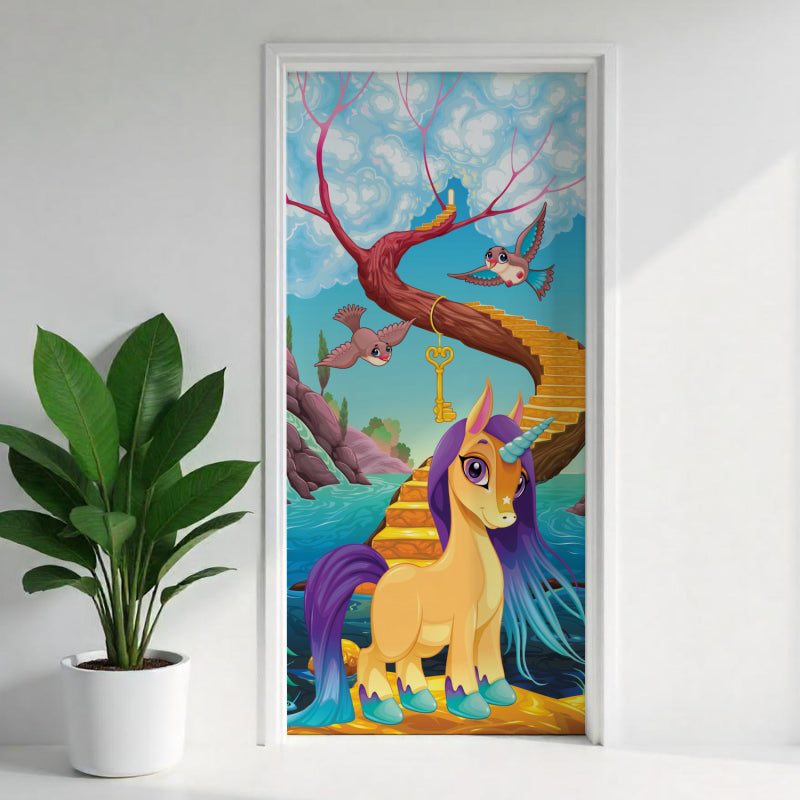 Türposter Kinderzimmer Selbstklebend