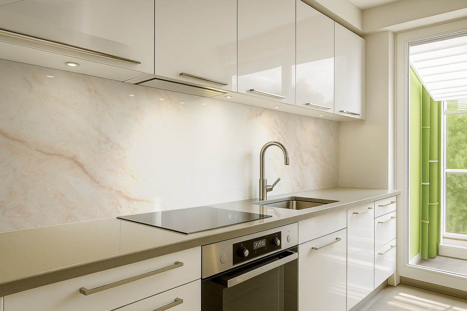 Spritzschutz Küche Marmoroptik