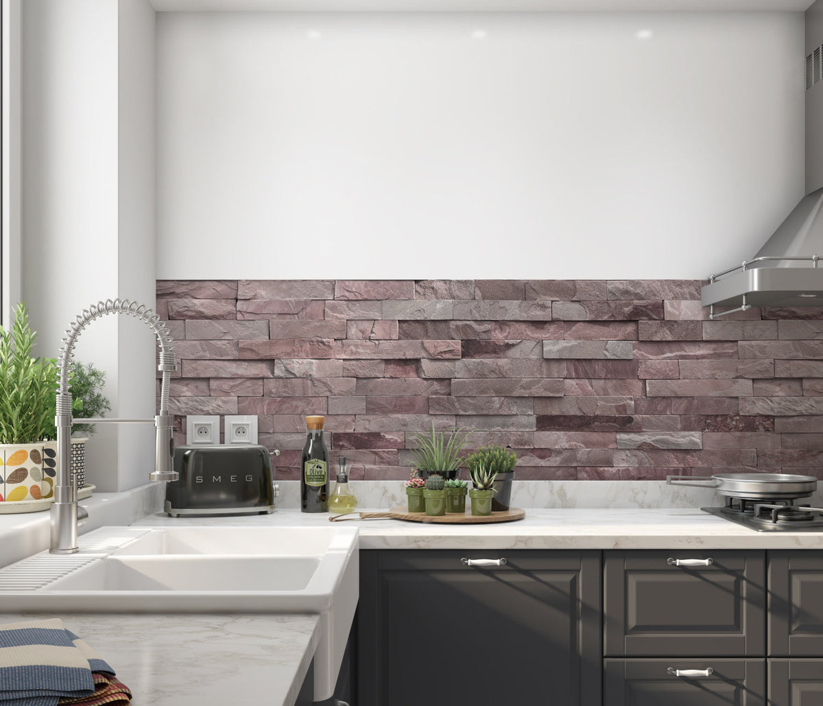 Spritzschutz Küche Steinoptik