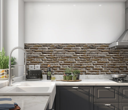Spritzschutz Küche Steinoptik