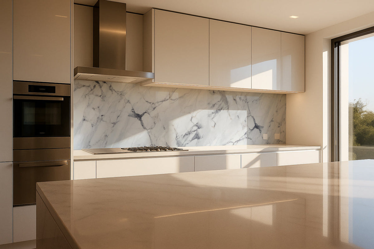 Spritzschutz Küche Marmoroptik
