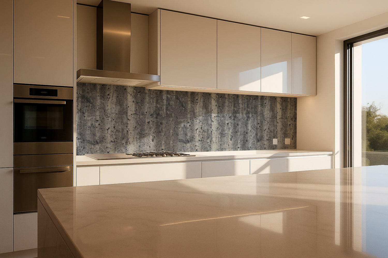 Küchenrückwand Betonoptik
