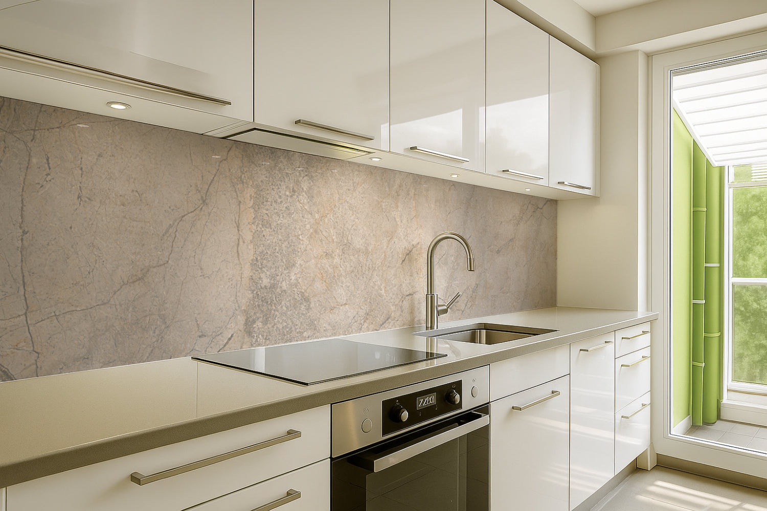 Spritzschutz Küche Steinoptik