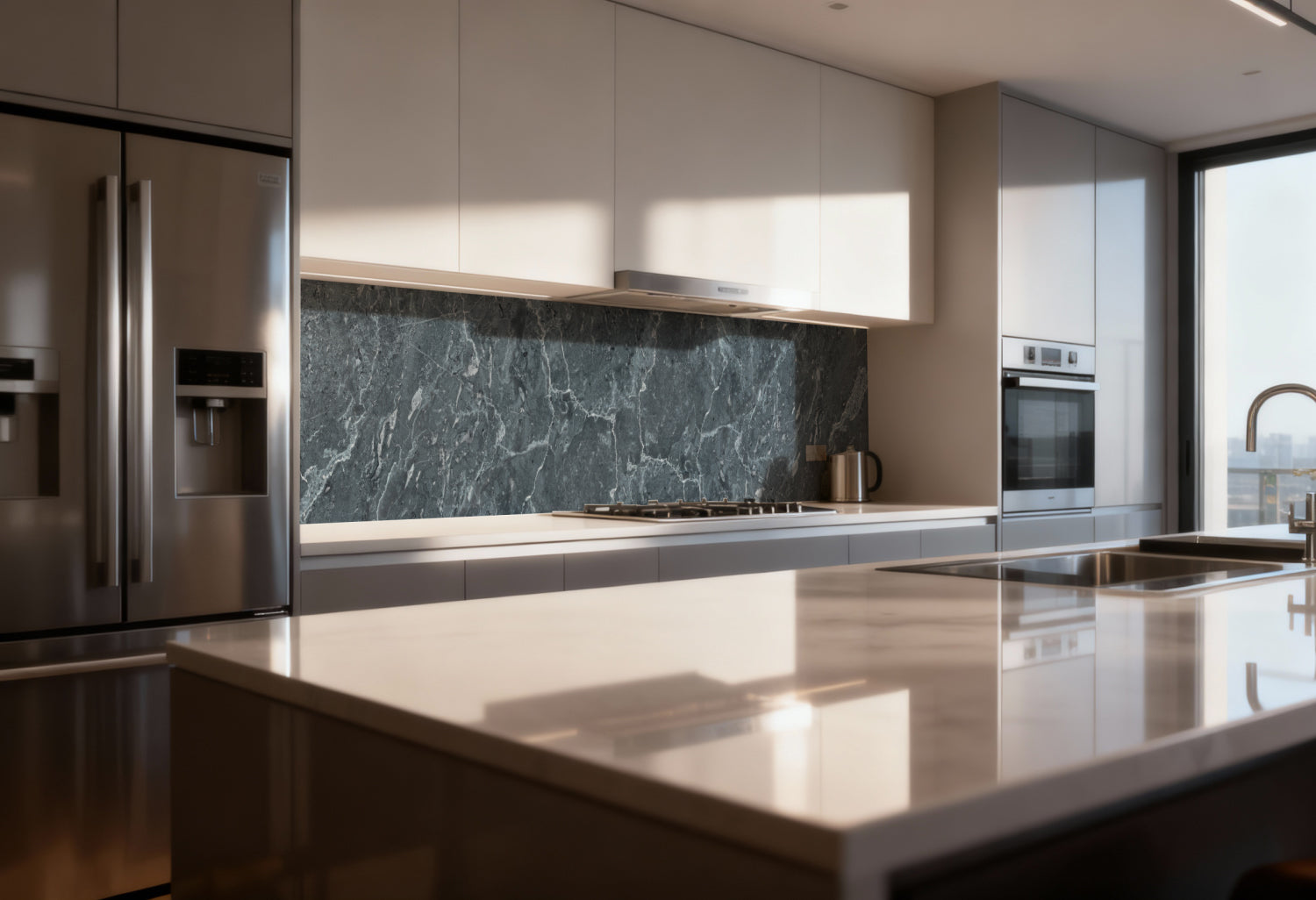 Spritzschutz Küche Marmoroptik