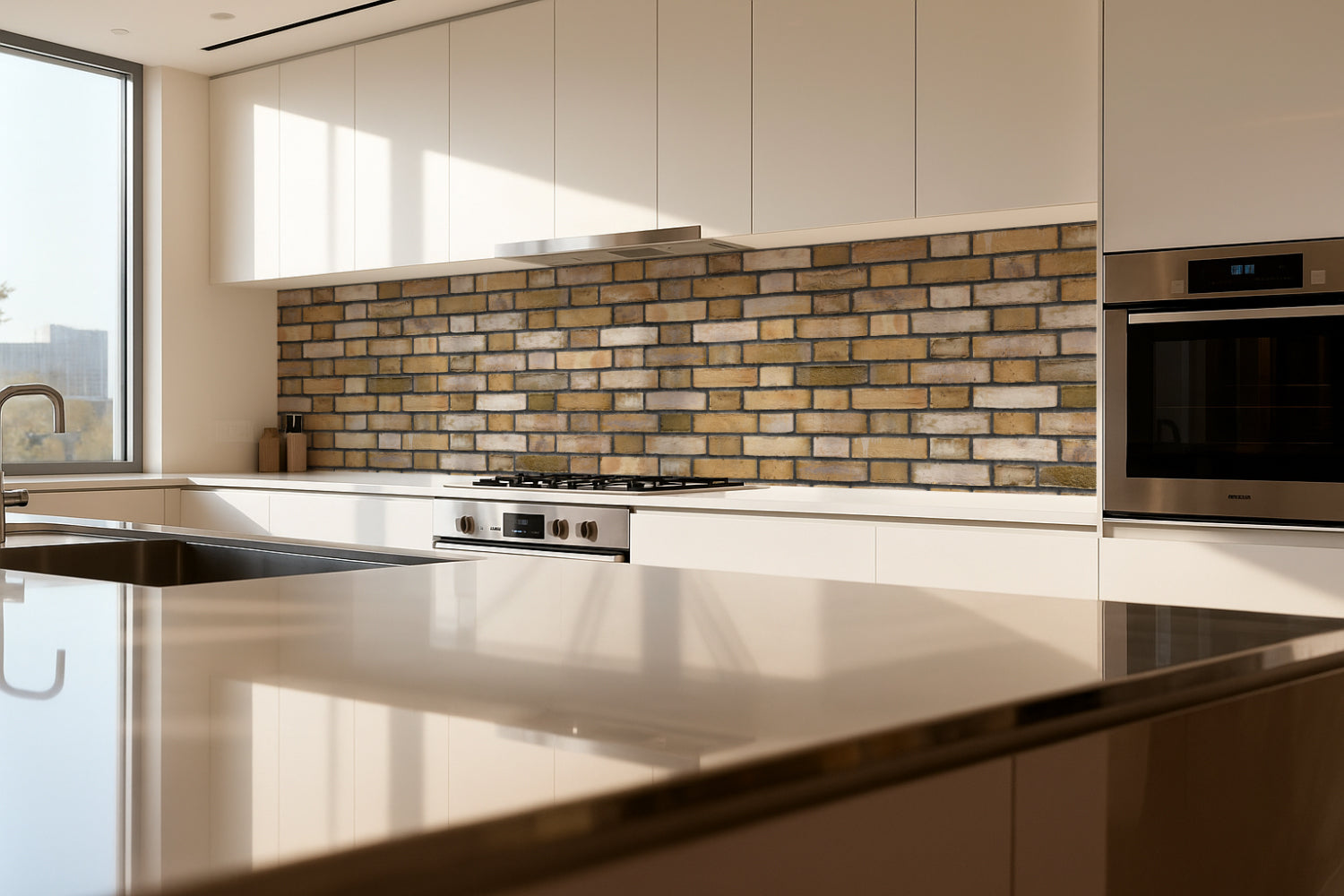 Spritzschutz Küche Steinoptik