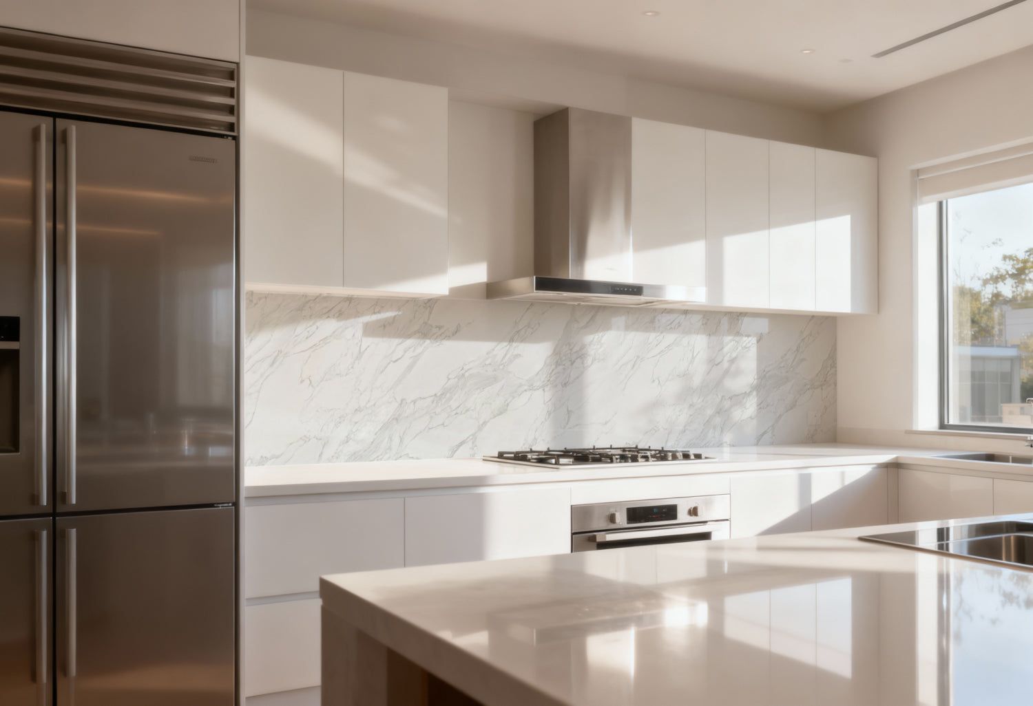 Spritzschutz Küche Marmoroptik