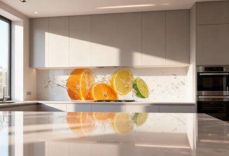 Küchenrückwand Zitrone & Orange