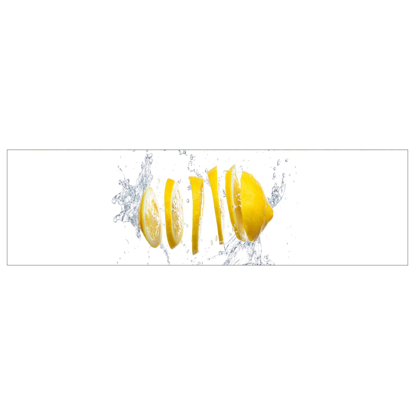 Küchenrückwand Zitrone und Wasser