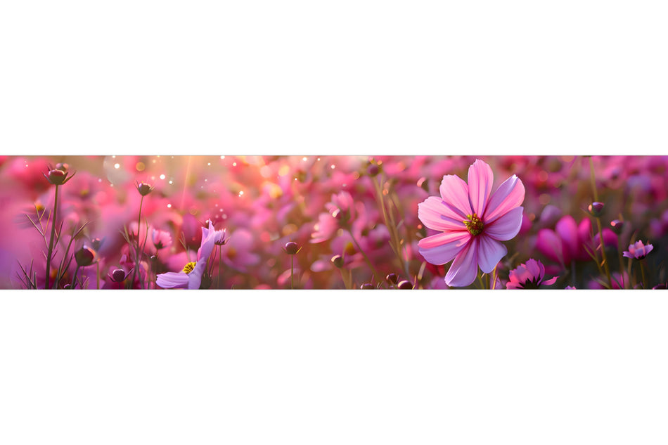 Küchenrückwand Blumenfeld