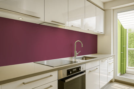 Spritzschutz Küche Einfarbig RAL 4004 Bordeauxviolett