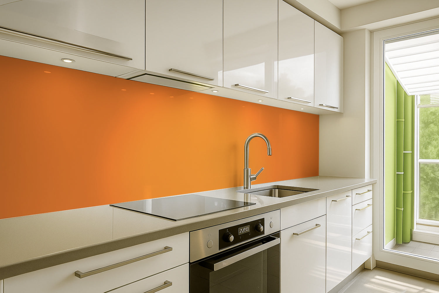 Spritzschutz Küche Einfarbig RAL 2003 Pastellorange