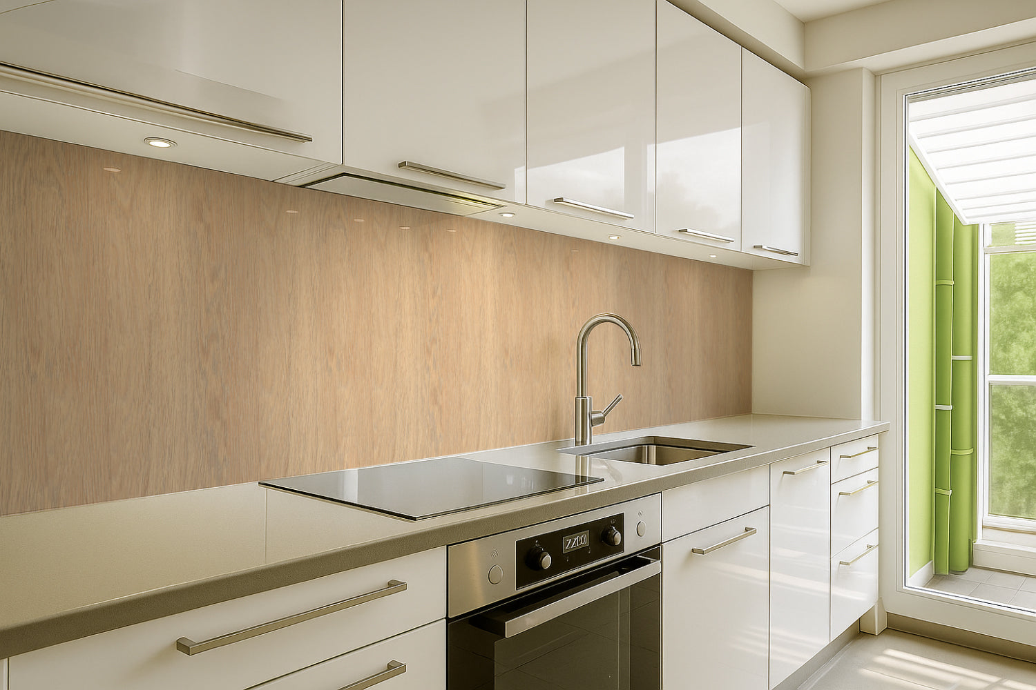 Spritzschutz Küche Holzoptik