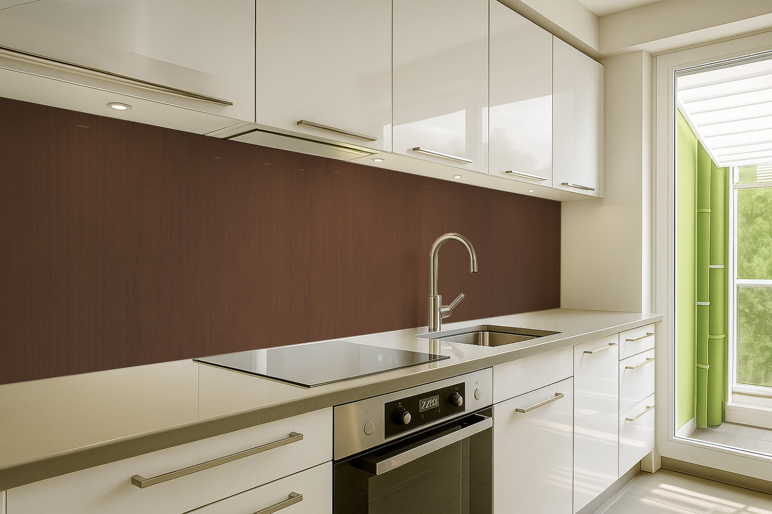 Spritzschutz Küche Holzoptik