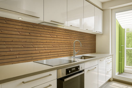 Spritzschutz Küche Holzoptik