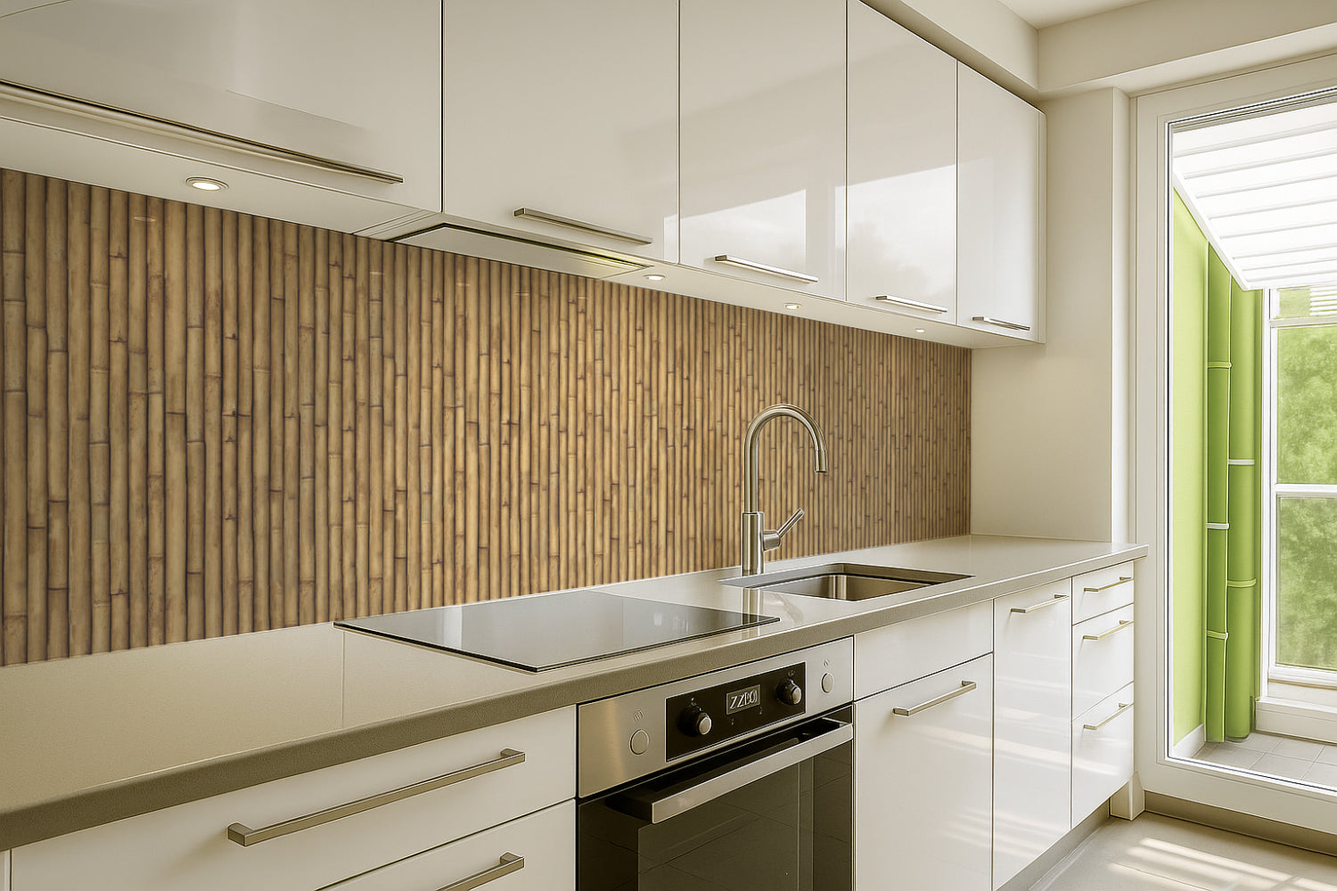 Spritzschutz Küche Holzoptik