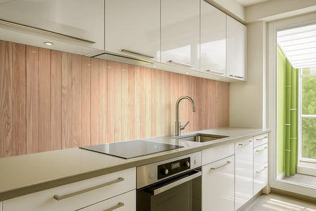 Spritzschutz Küche Holzoptik