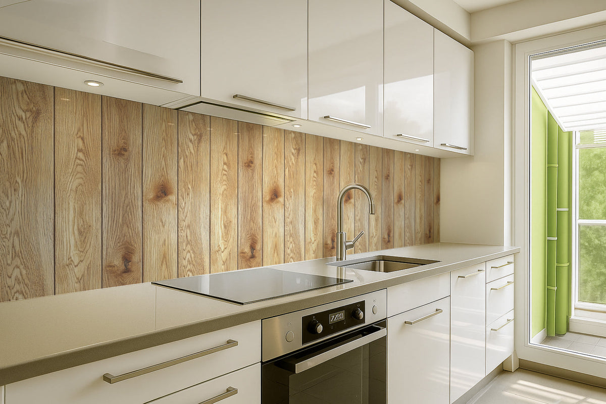 Spritzschutz Küche Holzoptik