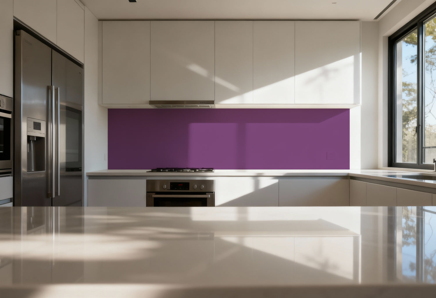Spritzschutz Küche Einfarbig RAL 4008 Signalviolett