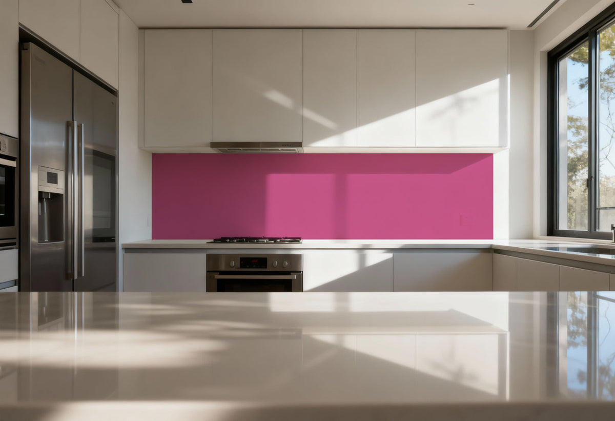 Spritzschutz Küche Einfarbig RAL 4010 Telemagenta
