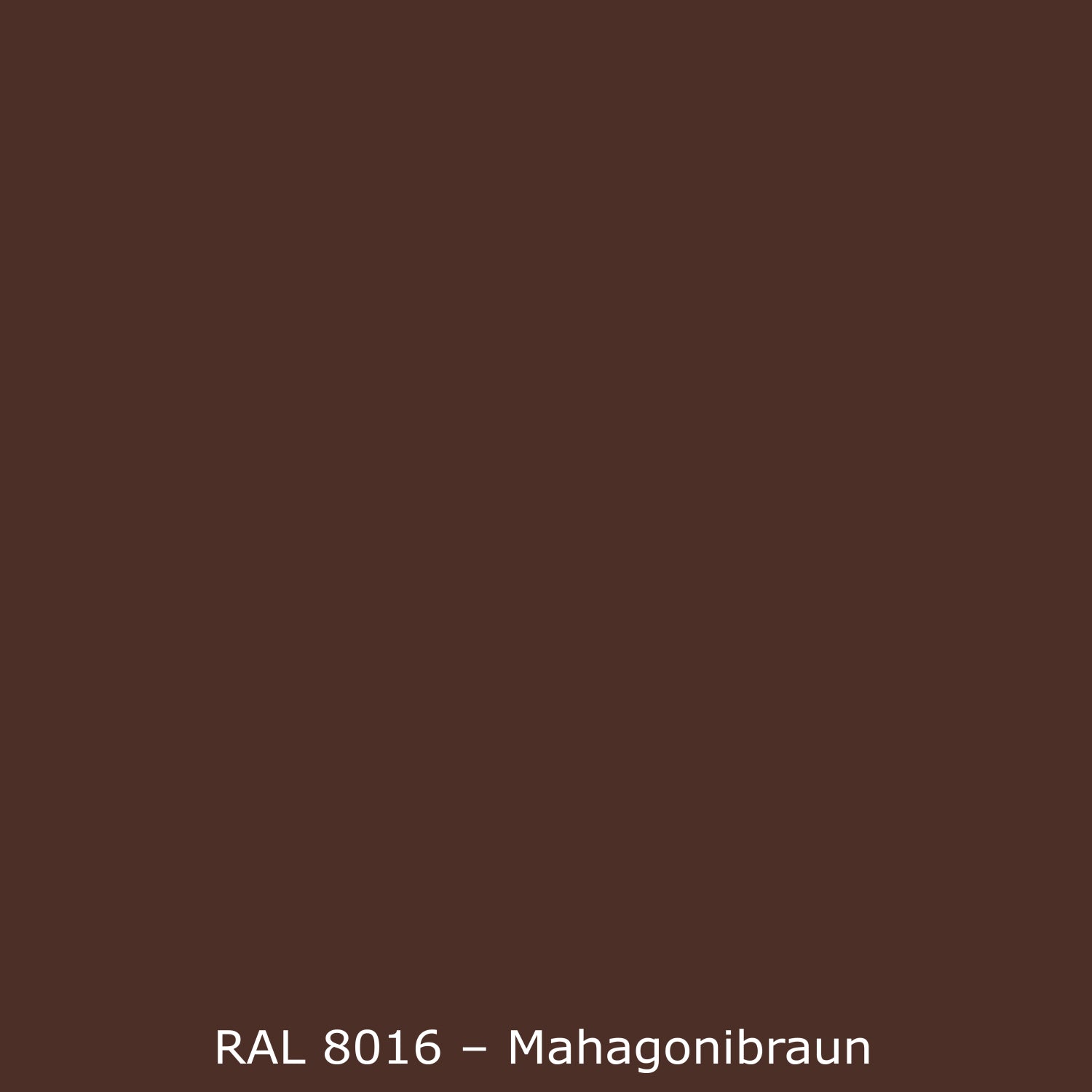 Spritzschutz Küche Einfarbig RAL 8016 Mahagonibraun