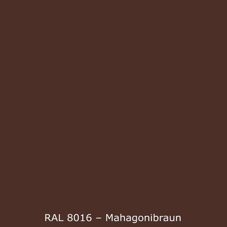 Spritzschutz Küche Einfarbig RAL 8016 Mahagonibraun