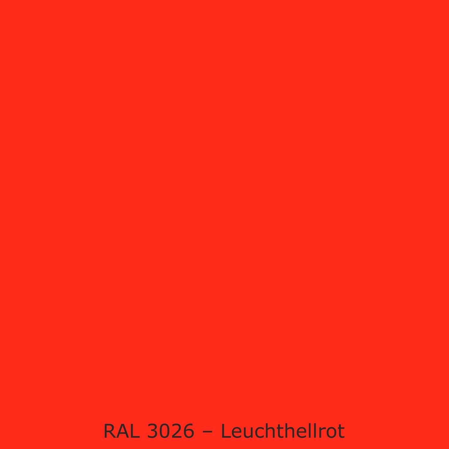 Spritzschutz Küche Einfarbig RAL 3026 Leuchthellrot