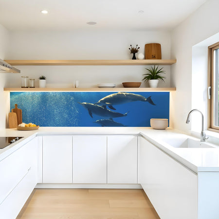 Küchenrückwand Delfine