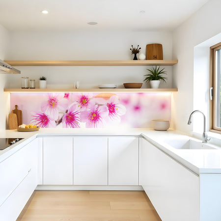 Küchenrückwand Kirschblüten