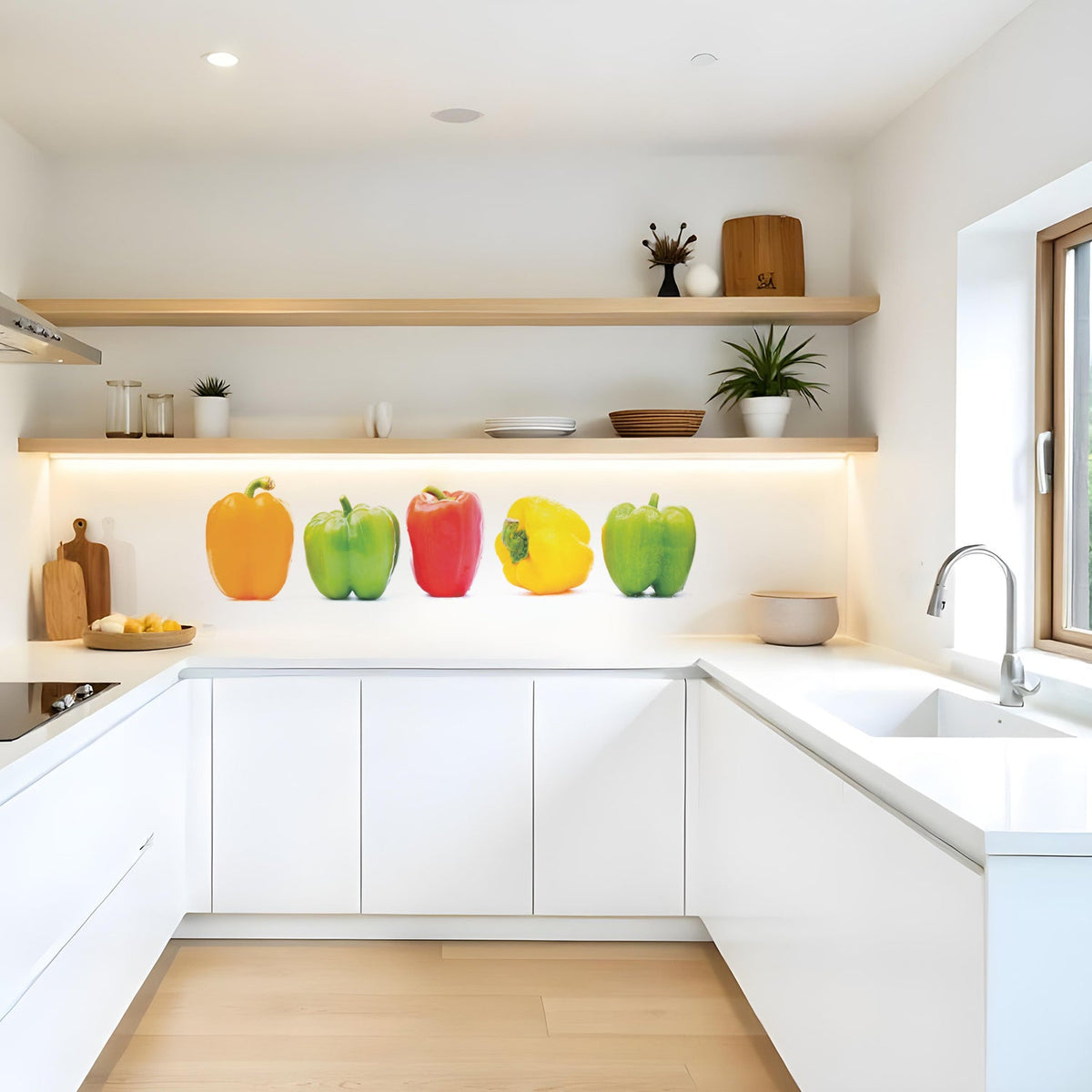 Küchenrückwand Bunte Paprika