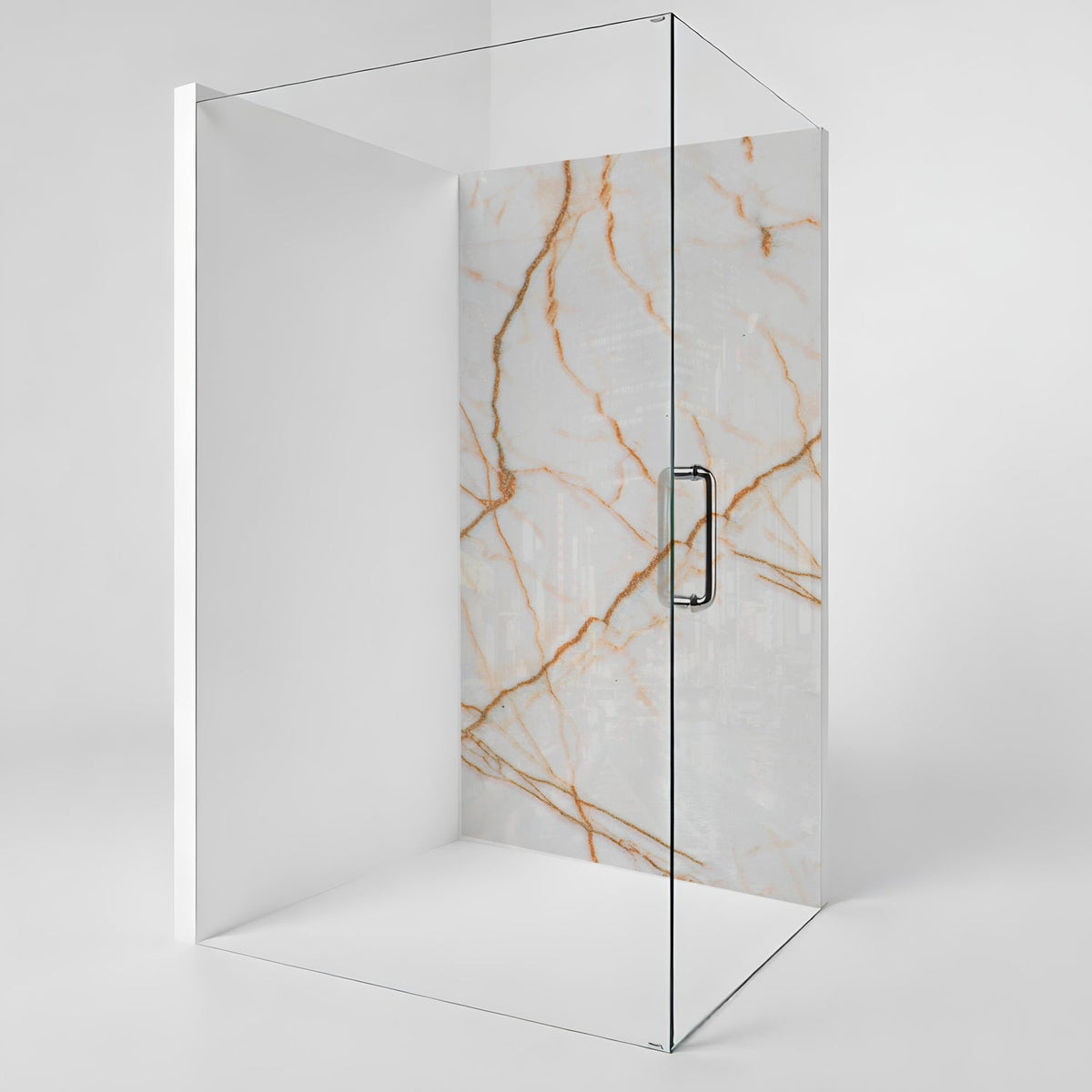 Duschrückwand Marmoroptik