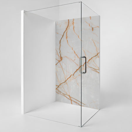 Duschrückwand Marmoroptik