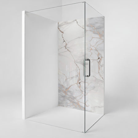 Duschrückwand Marmoroptik