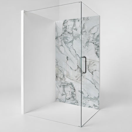 Duschrückwand Marmoroptik