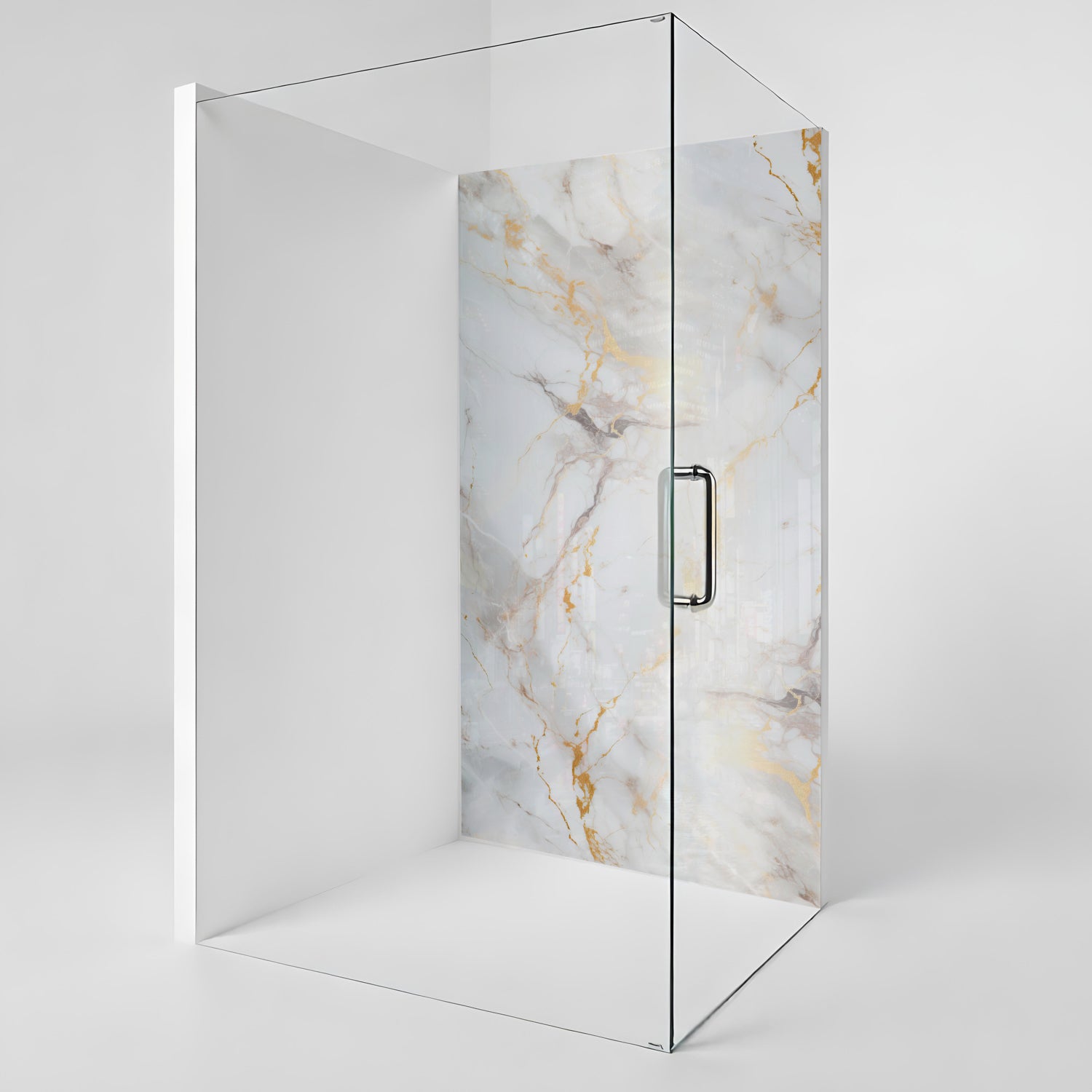 Duschrückwand Marmoroptik