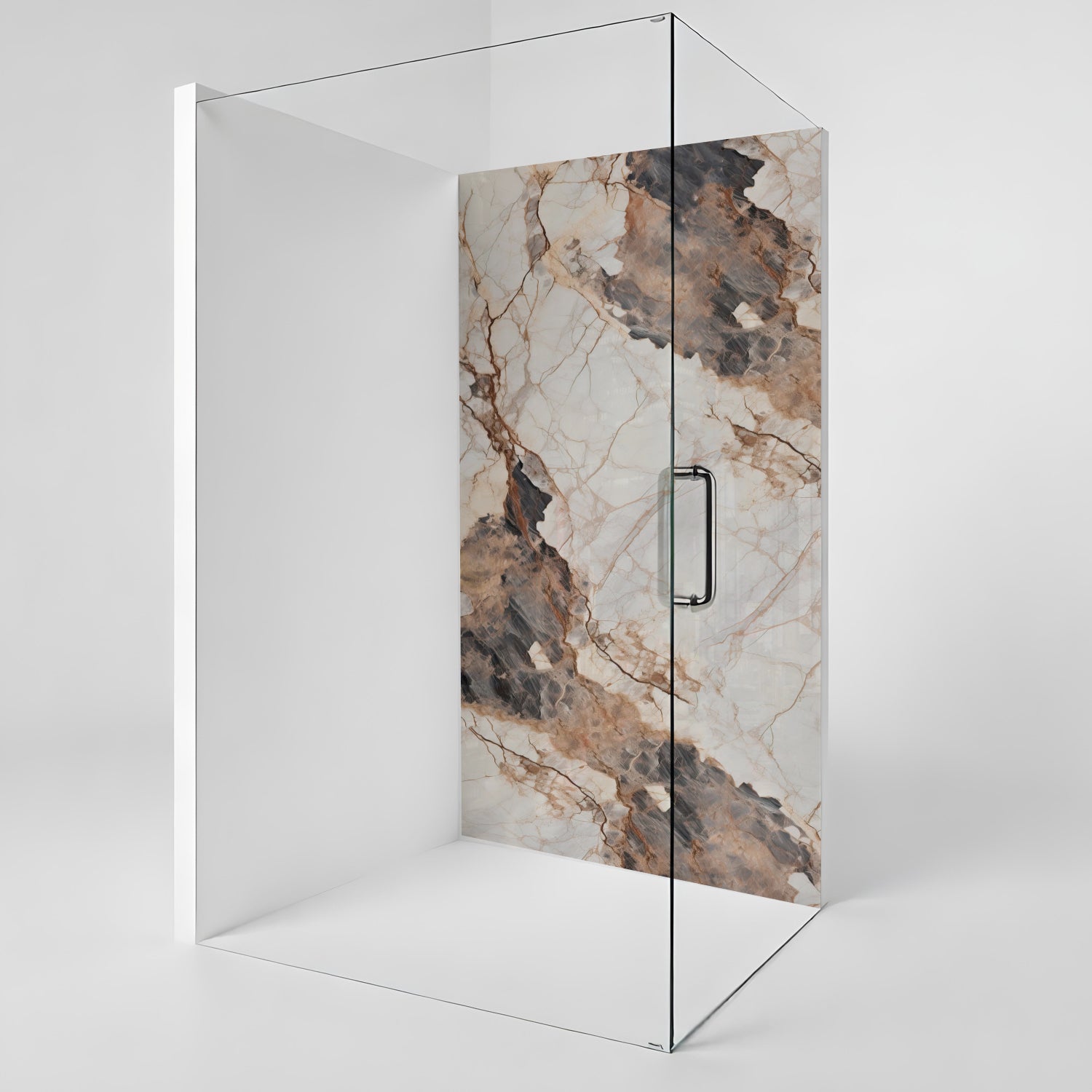 Duschrückwand Marmoroptik