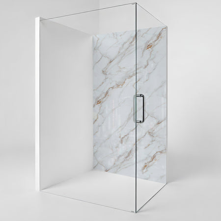 Duschrückwand Marmoroptik