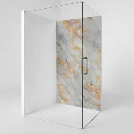 Duschrückwand Marmoroptik