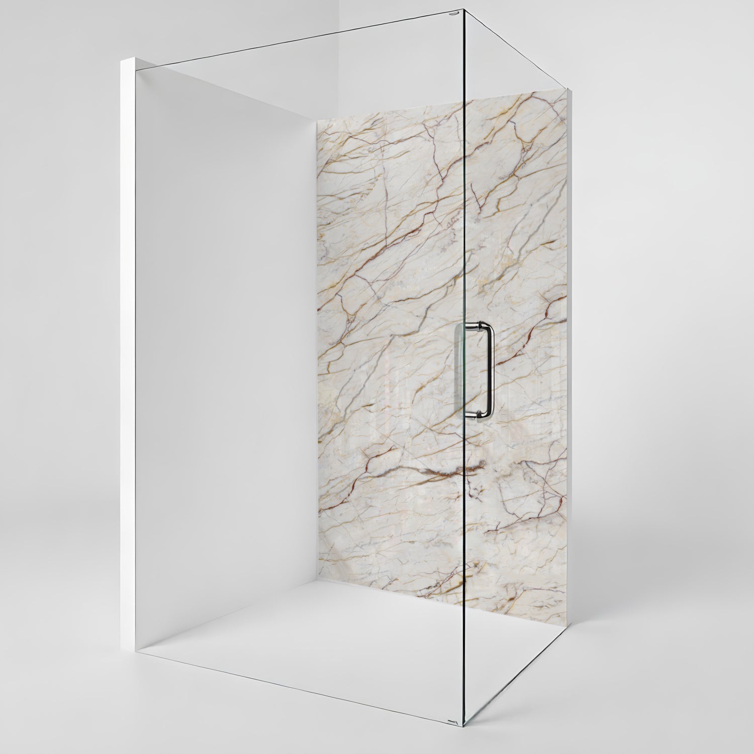 Duschrückwand Marmoroptik