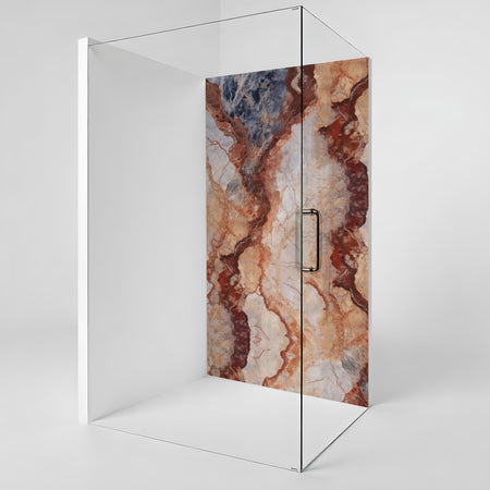 Duschrückwand Marmoroptik