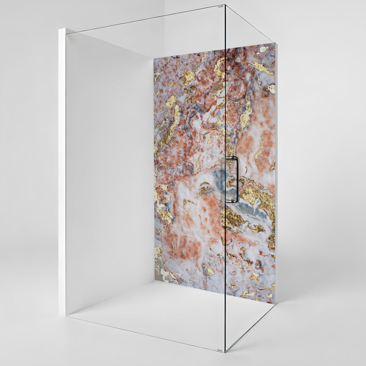 Duschrückwand Marmoroptik