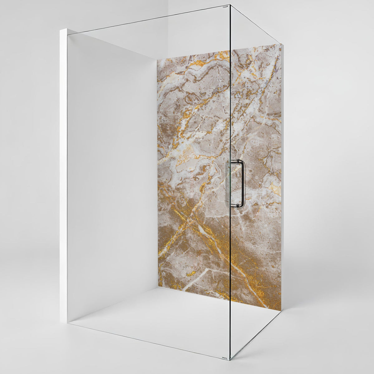 Duschrückwand Marmoroptik