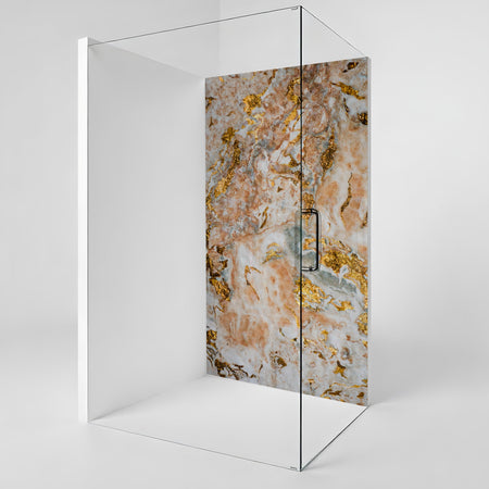 Duschrückwand Marmoroptik