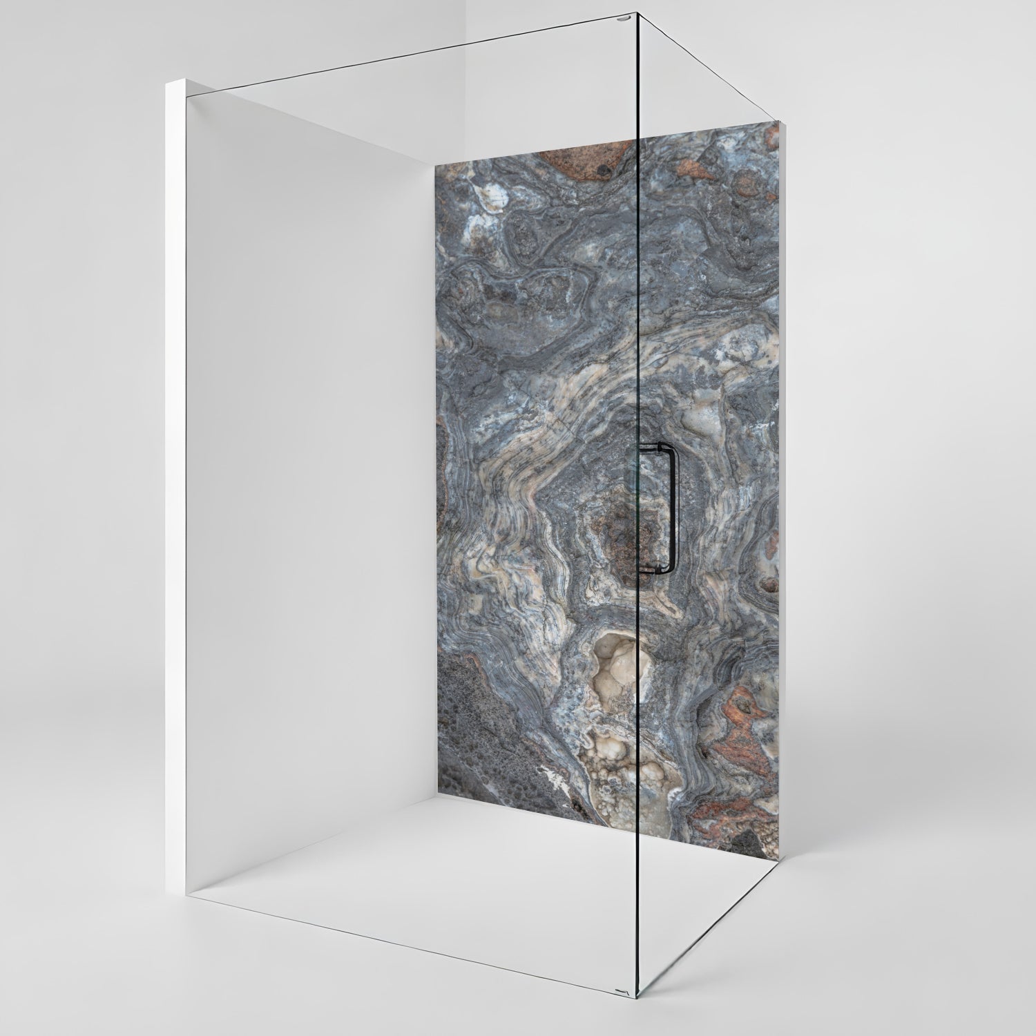 Duschrückwand Marmoroptik