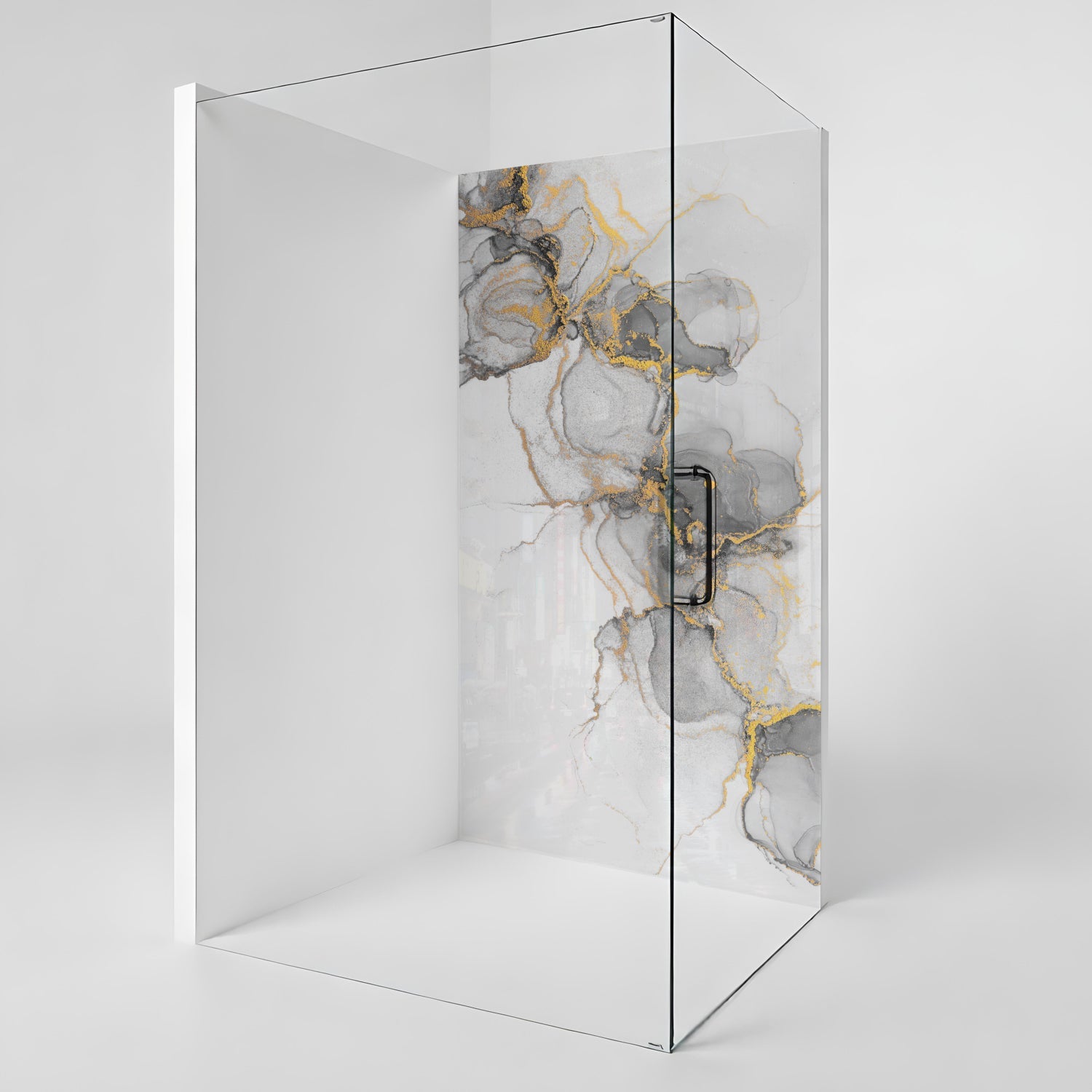 Duschrückwand Marmoroptik