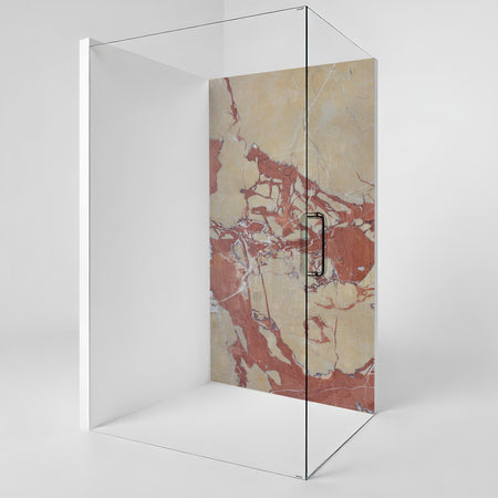 Duschrückwand Marmoroptik