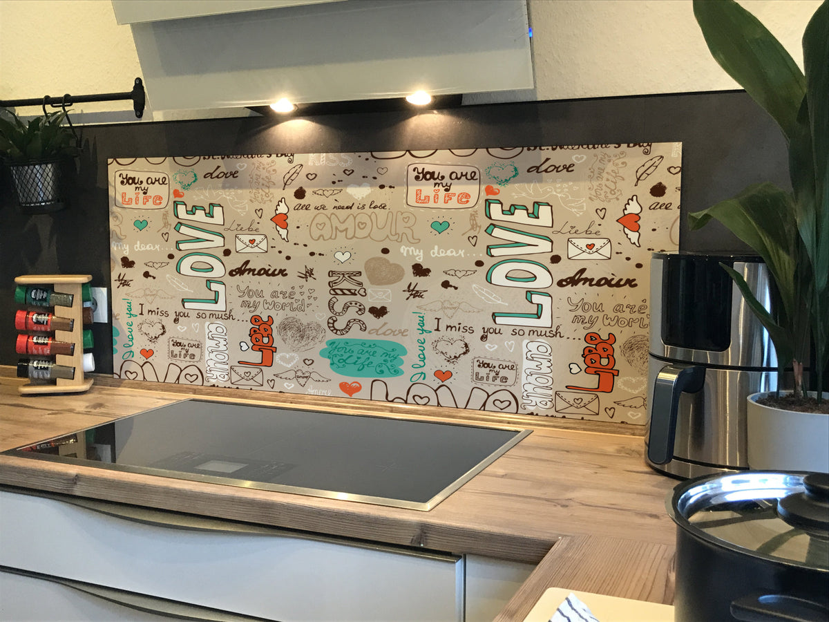 Spritzschutz Küche Musteroptik