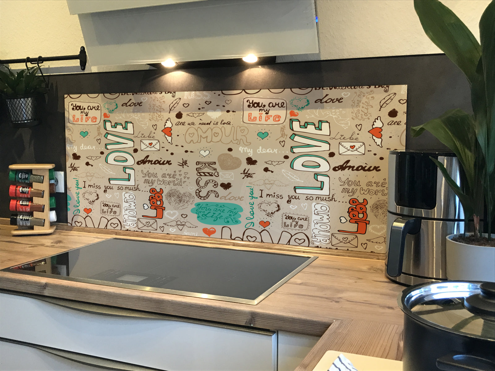 Spritzschutz Küche Musteroptik